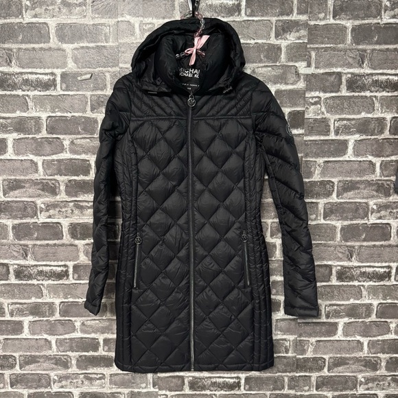 Michael Michael Kors packable down fill jacket black puffer - Picture 1 of 13